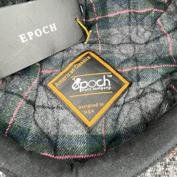 Epoch Hat American Classic Patchwork Ivy Brown Gray Large Wool New - Picture 6 of 12